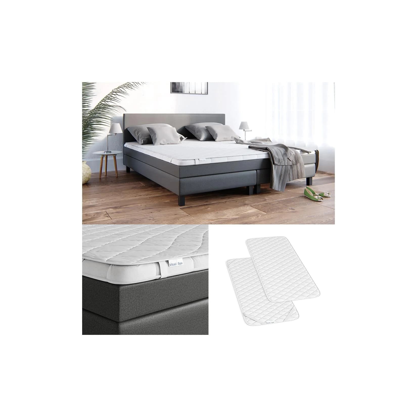 VitaliSpa Matratzenschoner 90x200 Topper weiß