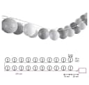 Vicco LED-Lichterkette Grau/Weiß 310 cm mit 20 Baumwollkugeln Bild 3