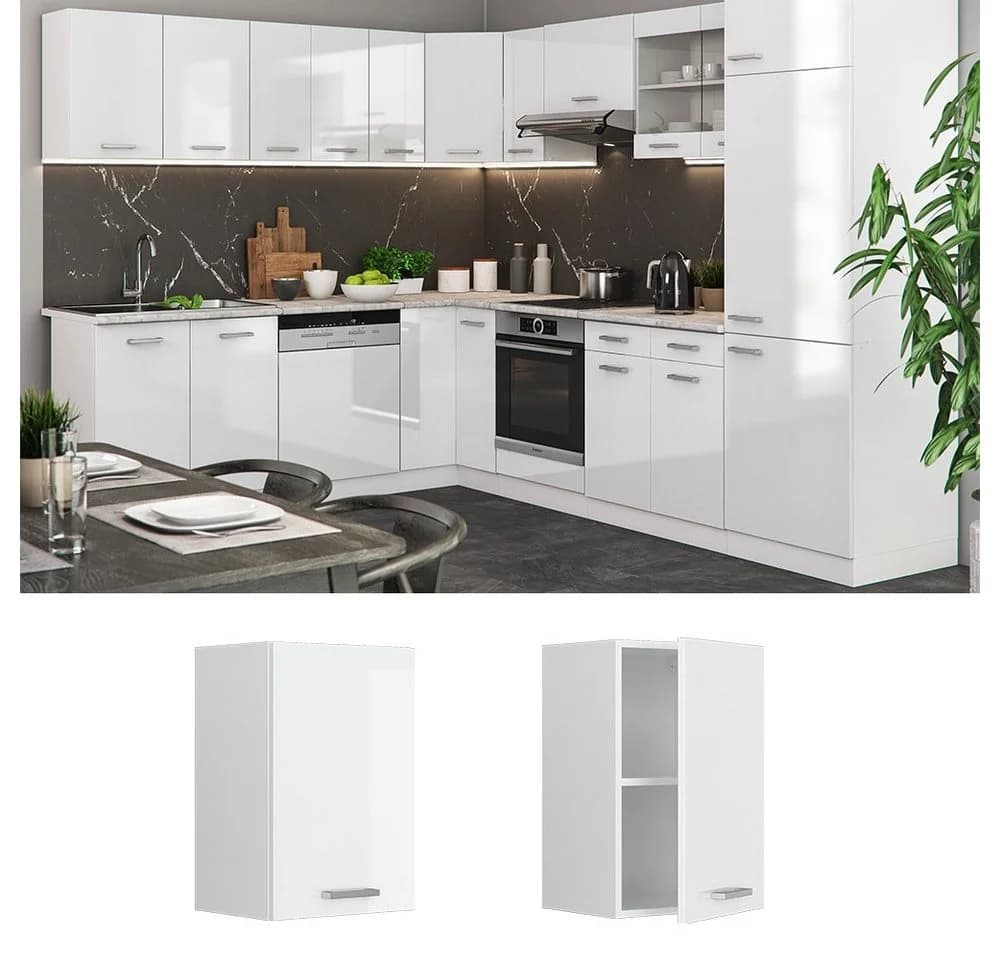 Vicco Hängeschrank R-Line Weiß Hochglanz Modern