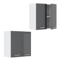 Vicco Hängeschrank R-Line Anthrazit Hochglanz Weiß Bild 5