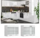 Vicco Glashängeschrank R-Line Weiß Hochglanz mit Glastüren Bild 1