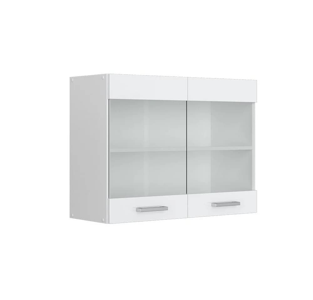 Vicco Glashängeschrank R-Line Weiß Hochglanz mit Glastüren - Bild 2