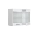 Vicco Glashängeschrank R-Line Weiß Hochglanz mit Glastüren Bild 4