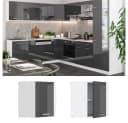 Vicco Eckhängeschrank R-Line Anthrazit Hochglanz/Weiß Bild 1