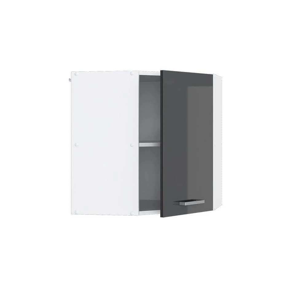 Vicco Eckhängeschrank R-Line Anthrazit Hochglanz/Weiß - Bild 3