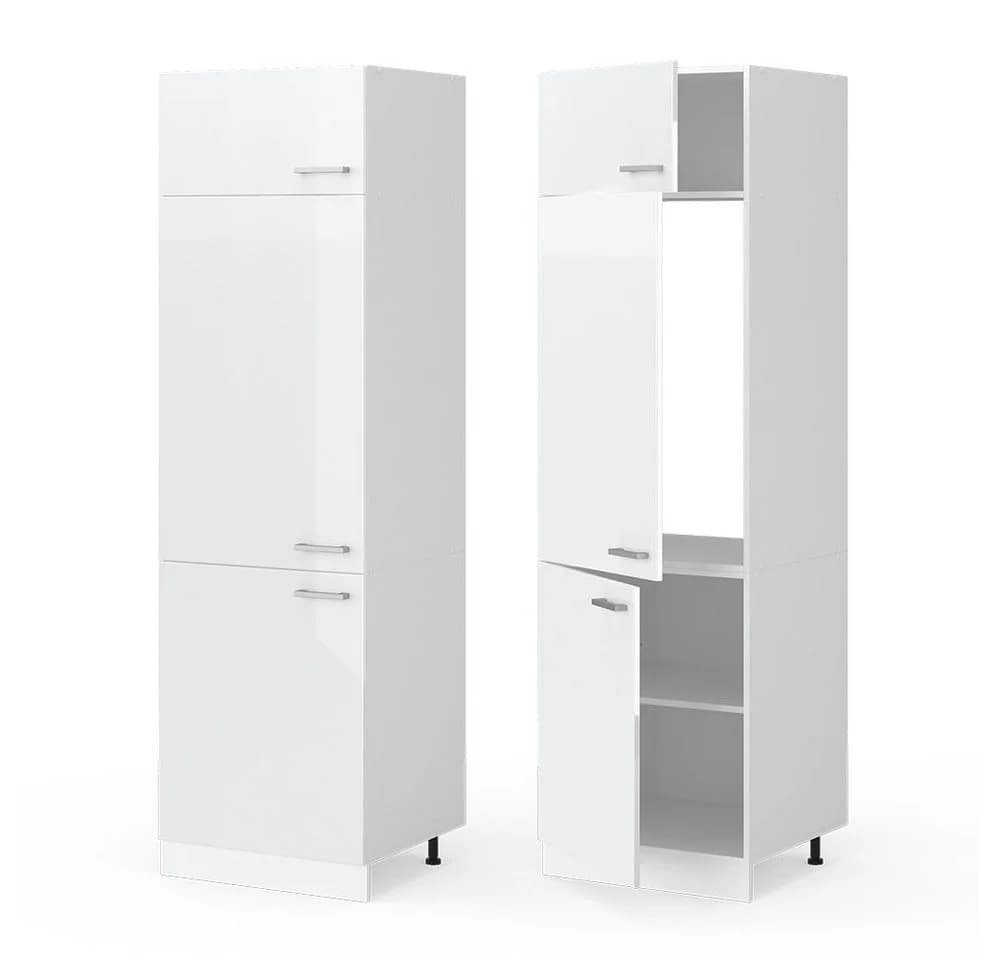 Vicco Kühlumbauschrank R-Line Weiß Hochglanz 60 cm - Bild 5