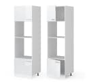Vicco Mikrowellenumbauschrank R-Line Weiß Hochglanz Modern Bild 5