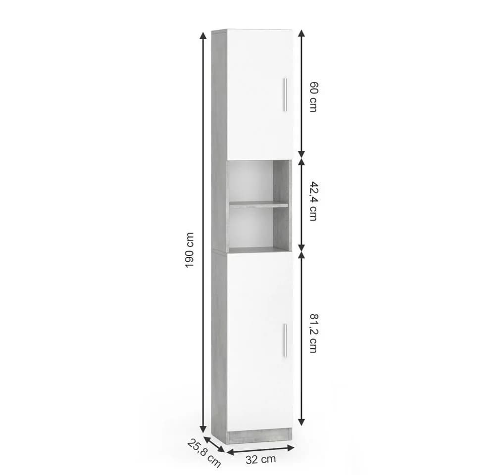 VICCO Anstellschrank Luis Hochschrank für Waschmaschine - Bild 4