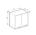 Vicco Hängeschrank R-Line Sonoma/Weiß 60 cm Bild 3
