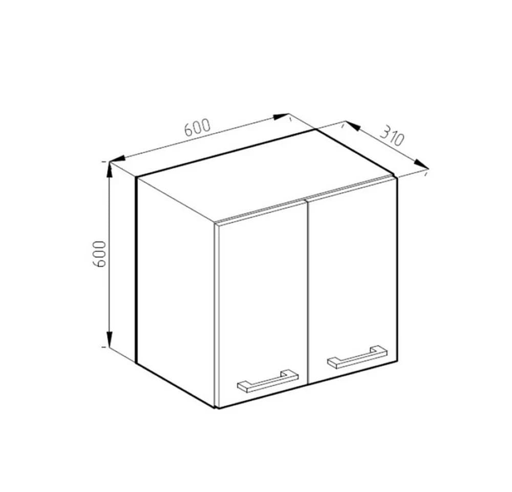 Vicco Hängeschrank R-Line Sonoma/Weiß 60 cm - Bild 3