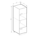 Vicco Mikrowellenumbauschrank R-Line Edelgrau Weiß 60 cm Bild 3