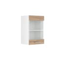 Vicco Glashängeschrank R-Line Weiß/Sonoma Glasfront Bild 2