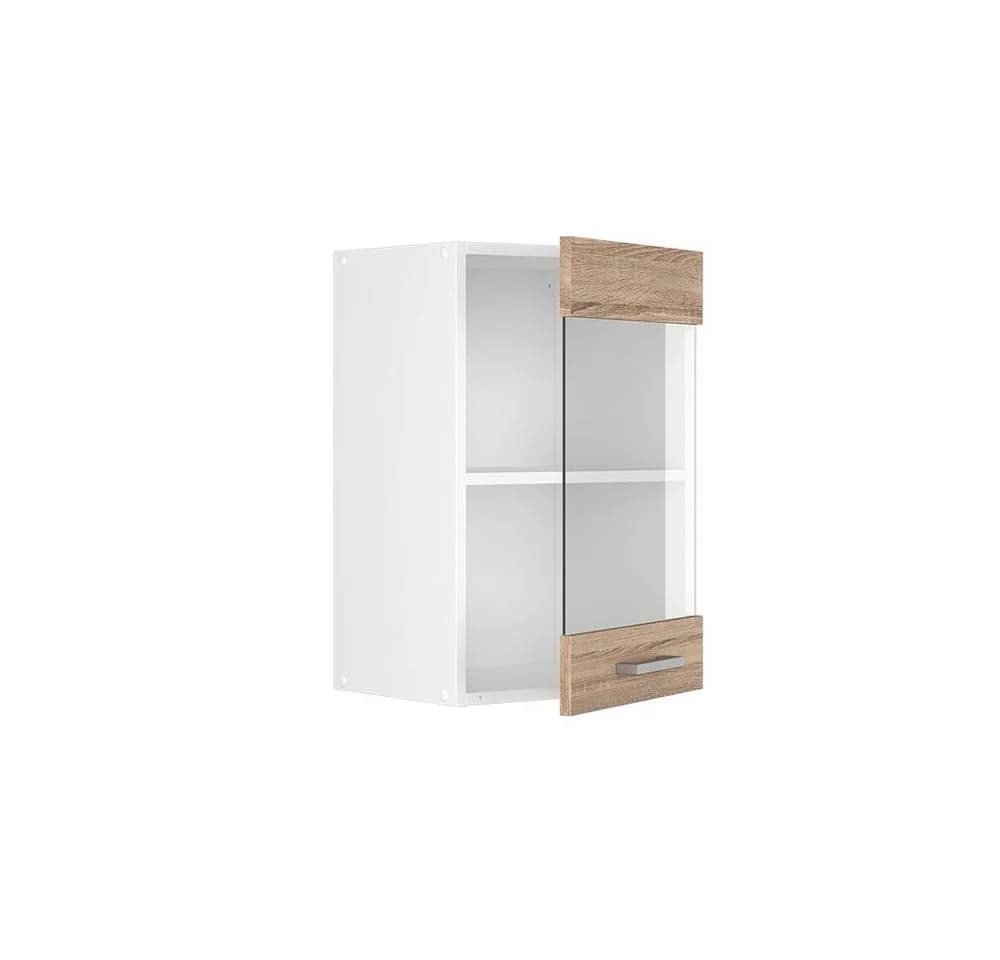Vicco Glashängeschrank R-Line Weiß/Sonoma Glasfront - Bild 4
