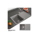 Bergström Granitspüle Beton Grau mit Trockenplatz Einbauspüle Bild 1