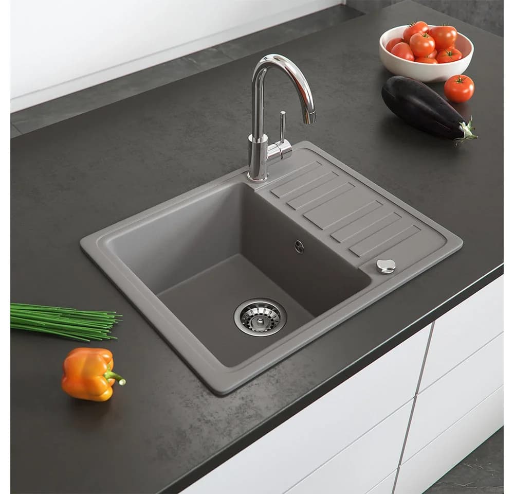 Bergström Granitspüle Beton mit Abtropffläche - Bild 3