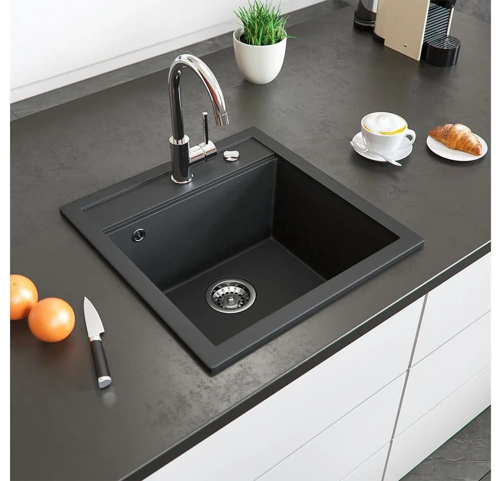 Bergström Granitspüle Tesa Schwarz Modern - Bild 3