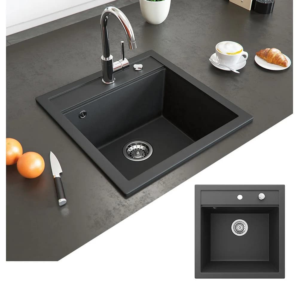 Bergström Granitspüle Tesa Schwarz Modern - Bild 4