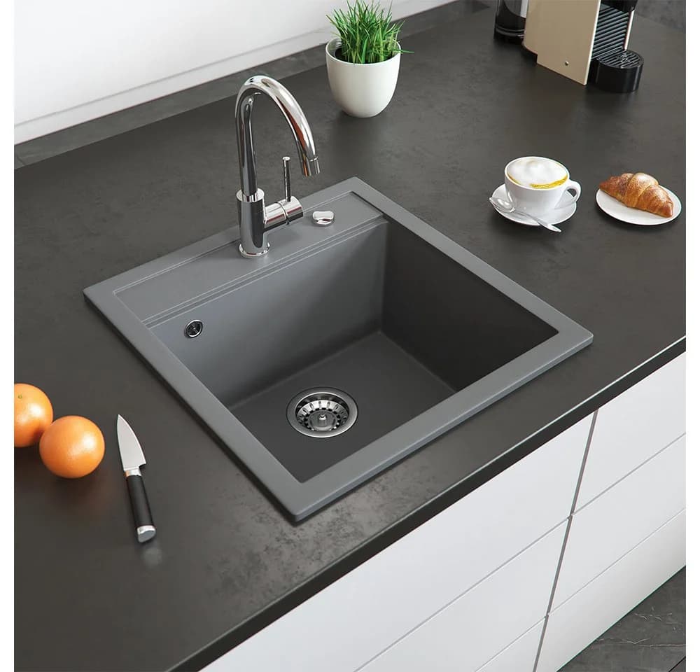 Bergström Granitspüle Tesa Grau 49x51 cm Einbauspüle - Bild 3