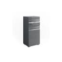 Vicco Midischrank Fredd Anthrazit Hochglanz Badregal Bild 1