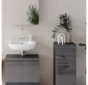 Vicco Midischrank Fredd Anthrazit Hochglanz Badregal Bild 5