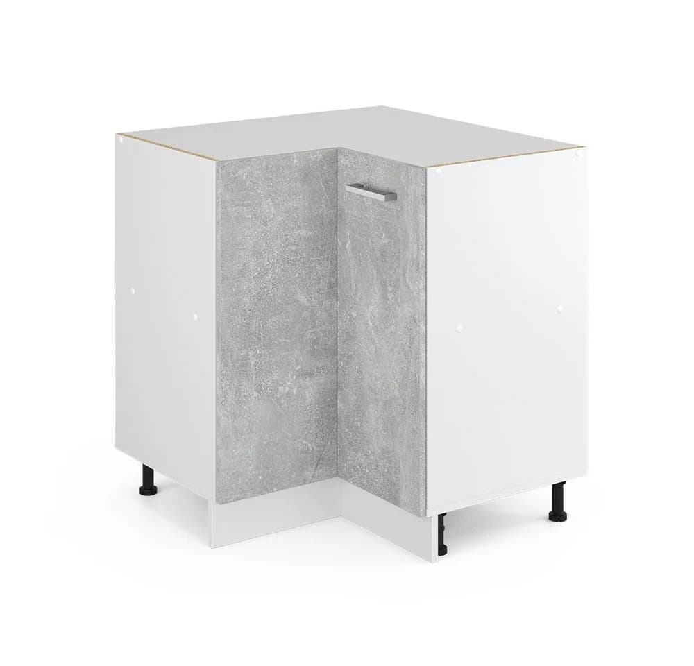 Vicco Eckunterschrank R-Line Beton/Weiß - Bild 2