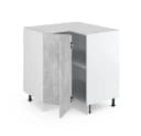 Vicco Eckunterschrank R-Line Beton/Weiß Bild 4