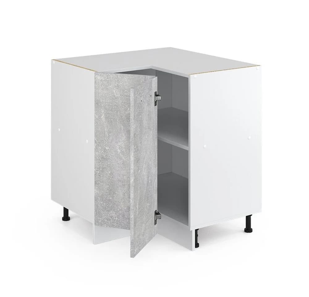Vicco Eckunterschrank R-Line Beton/Weiß - Bild 4