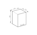 Vicco Hängeschrank R-Line Beton/Weiß 40 cm Bild 3