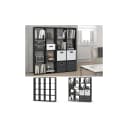Vicco Raumteiler KARREE 16 Fächer Schwarz Bild 1