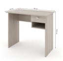 Vicco Schreibtisch Colin Sonoma Eiche mit Schubladen Bild 5
