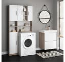 VICCO Anstellschrank LUIS Badschrank Sonoma Weiß Bild 5