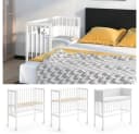 VitaliSpa® Beistellbett Sophie Weiß Höhenverstellbar mit Seitenschiene Bild 2