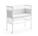 VitaliSpa® Beistellbett Sophie Weiß Höhenverstellbar mit Seitenschiene Bild 5