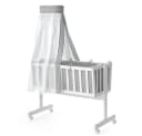VitaliSpa® Babywiege Noah Weiß mit Schaukelfunktion und Rausfallschutz Bild 5