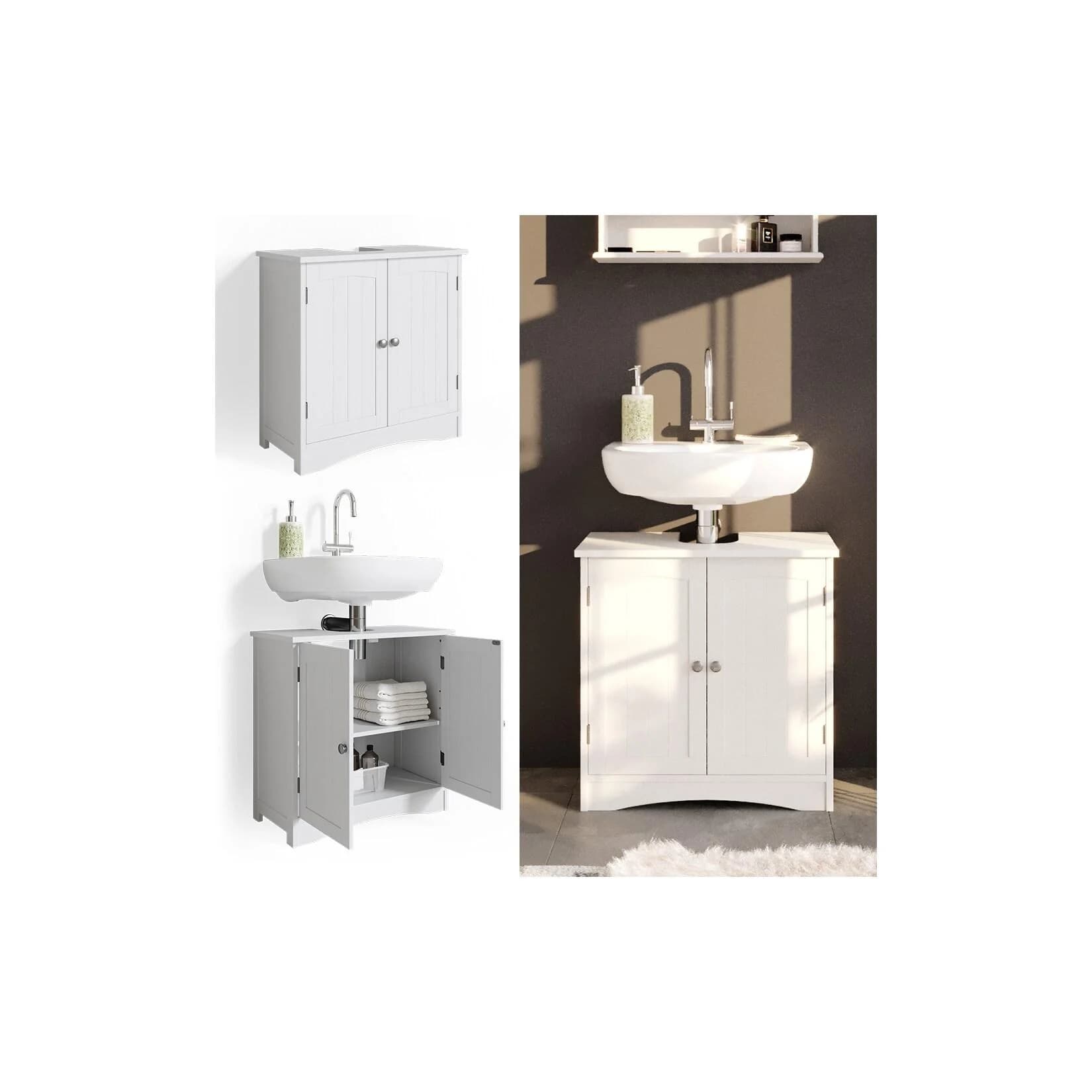 Vicco Waschbeckenunterschrank Bianco Weiß Landhausstil