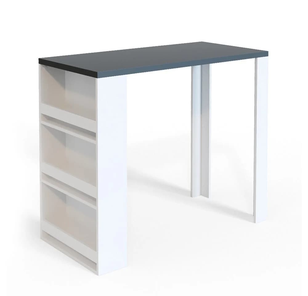 Vicco Bartisch Weiß Anthrazit 3 Fächer Modern