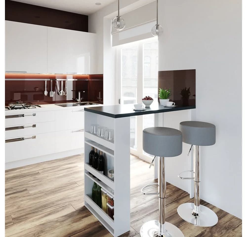 Vicco Bartisch Weiß Anthrazit 3 Fächer Modern - Bild 2