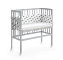 VitaliSpa® Beistellbett Sophie Grau - Höhenverstellbar mit Sicherheitsschutz Bild 5