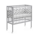 VitaliSpa® Beistellbett Sophie Grau 2 Seitenschienen Bild 5