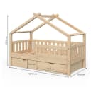 VitaliSpa Design Kinderbett mit 2 Schubladen und Lattenrost Bild 4