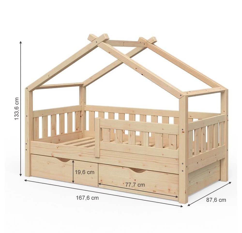 VitaliSpa Design Kinderbett mit 2 Schubladen und Lattenrost - Bild 4