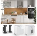 Vicco Unterschrank Fame-Line Weiß Hochglanz 80 cm mit Regal Bild 5