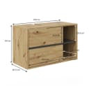 Vicco Waschbeckenunterschrank Viola Eiche/Anthrazit Modern Bild 4