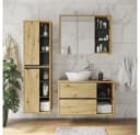 Vicco Waschbeckenunterschrank Viola Eiche/Anthrazit Modern Bild 5