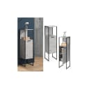Vicco Midischrank Fyrk Beton/Schwarz 3 Fächer Badregal Bild 1