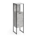 Vicco Midischrank Fyrk Beton/Schwarz 3 Fächer Badregal Bild 3