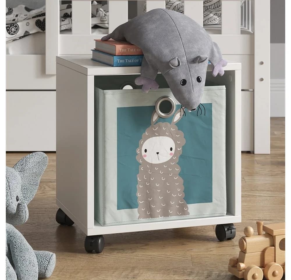 Vicco Rollcontainer Luigi Weiß 1-fach Kinderregal mit Rollen - Bild 5