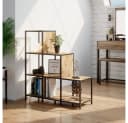 Vicco Treppenregal Fyrk 6 Fächer Antikholz-Optik Metallgestell Bild 5