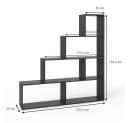 Vicco Treppenregal ASYM Raumteiler Schwarz Skandinavisch Bild 5