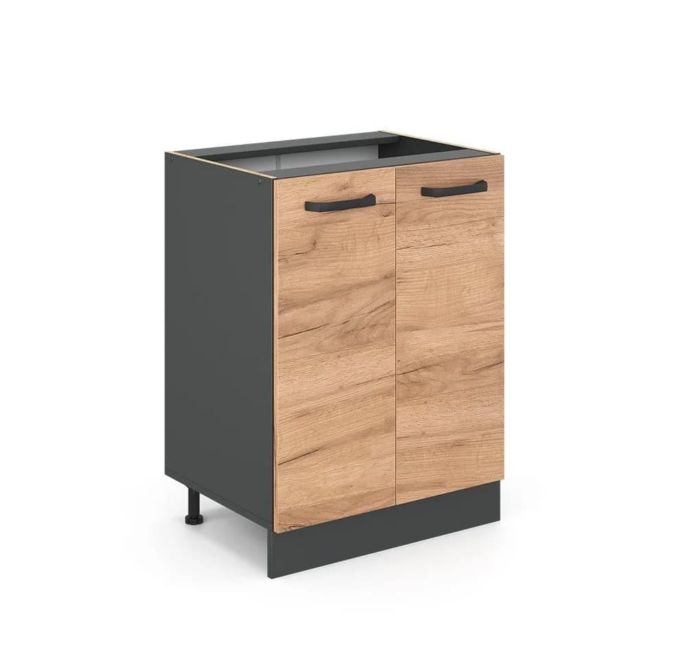 Vicco Unterschrank R-Line Goldkraft Eiche Anthrazit 60 cm - Bild 3
